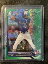 Samad Taylor Jays 1rst Bowman Green Shimmer 68/99 BCP-92 2022 Bowman Chrome