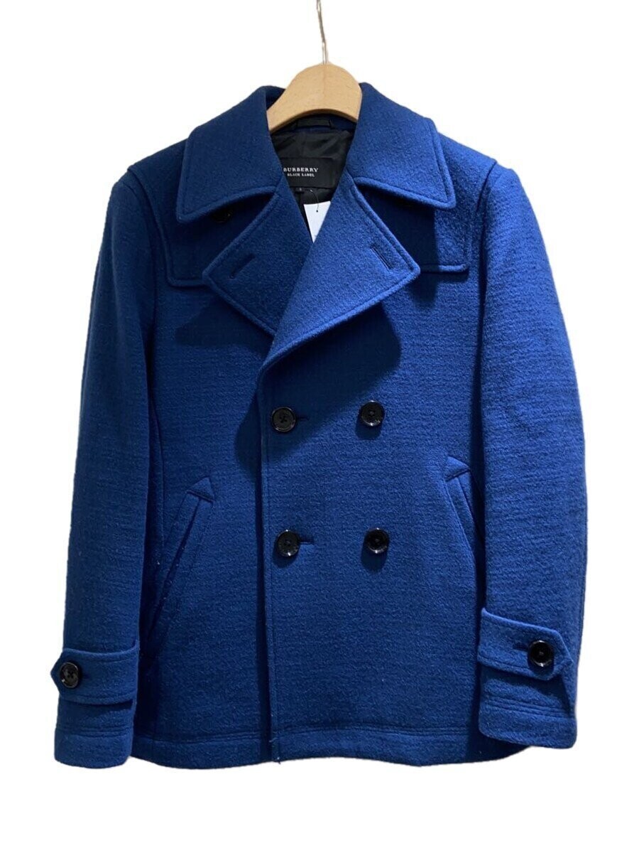 Burberry Black Label Men's Blue Wool Peacoat Size S D1F70-213-25 #EG ZIA