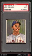 1950 Bowman #3 Dom DiMaggio Red Sox PSA 7 - NM