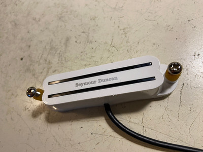 Seymour Duncan SHR-1b Hot Rails Fender Strat Bridge Pickup White