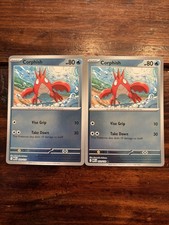 (2) Pokemon TCG Corphish 033/132 Reverse Holo LOT! Mega Evolution