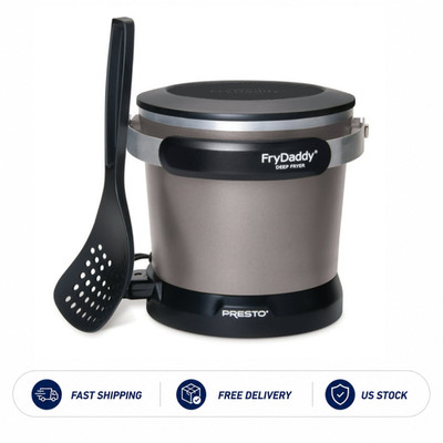 Presto FryDaddy Electric Deep Fryer, Black 05428