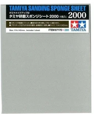 Tamiya 87170 Sanding Sponge Sheet 2000 Grit