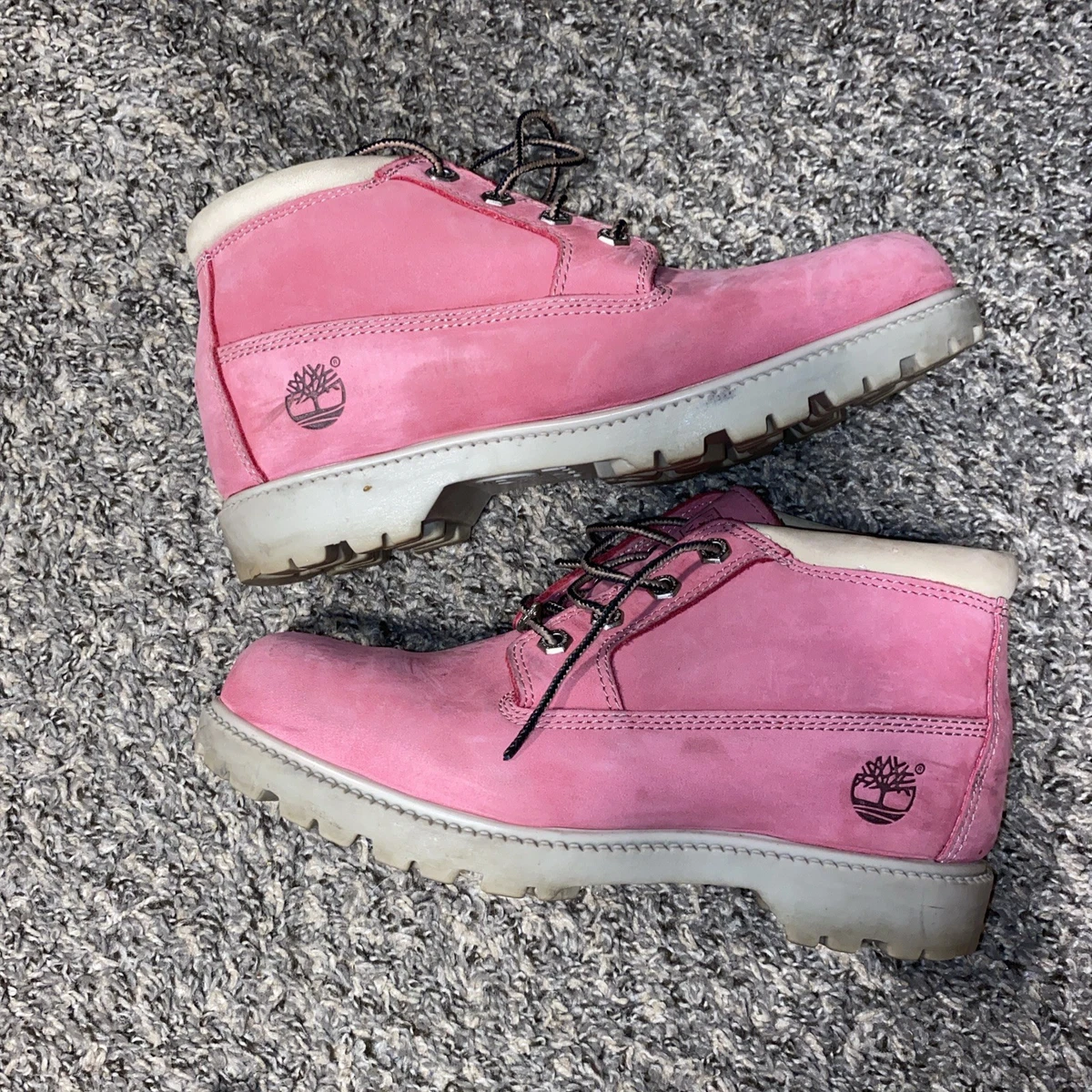 Timberland Pink Low (1-1.9 in) Heel Height Boots for Women for