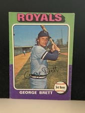1975 Topps George Brett 228 Rookie RC Card Kansas City Royals
