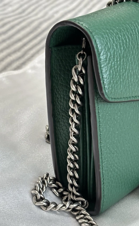 Gucci Dionysus Chain Wallet Green Leather - Image 4 of 4