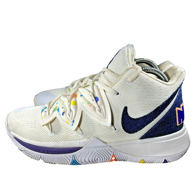 Nike Kyrie 5 Ep Have A Nike Day Mens Sneakers Shoes Size 7.5 Denim White AO2919