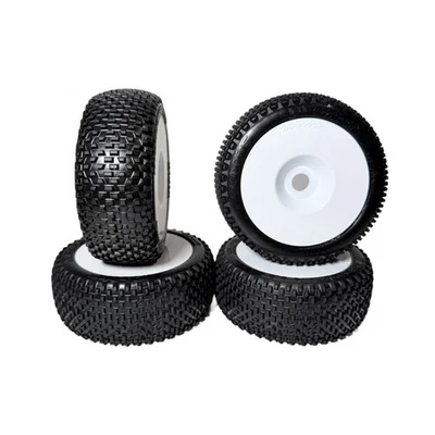 Fits Traxxas Jato 4x4 VXL Tires Response Pro 3.0 & White Dished Wheels 17mm - Image 1 of 4