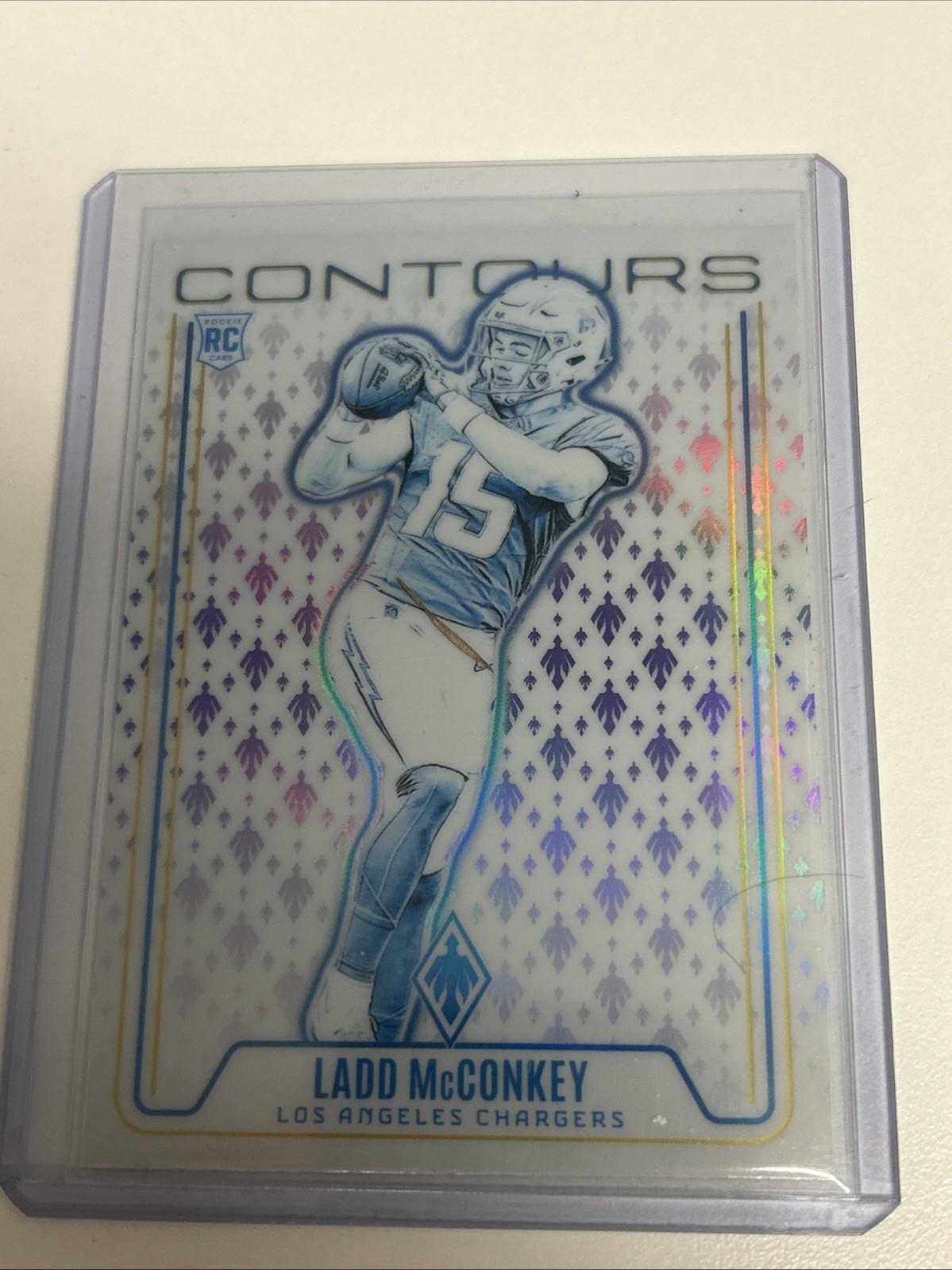 2024 Panini Phoenix - Contours Ladd McConkey #CON-LMY Purple (RC)