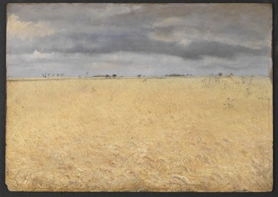 Impressionistisches Weizenfeld Wandkunst Landschaftsdruck Weizenfeld