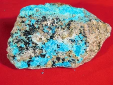 Larger! Bright BLUE Chrysocolla Cluster From Tyrone New Mexico 237gr