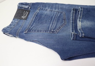 DENHAM Razor Slim Fit Jeans Men's W31 Faded Whiskers Button Fly