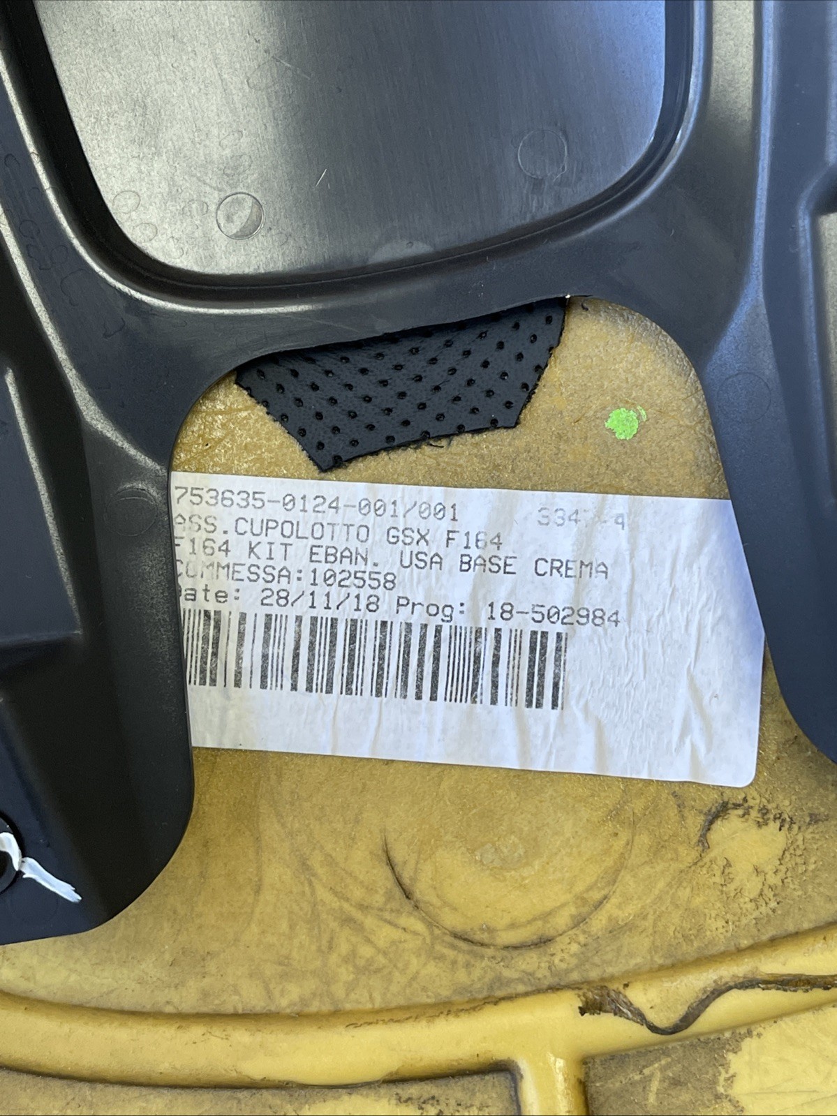 2018-2023 Ferrari Portofino F164 Upper Speedometer Dash Panel Black OEM *NOTE*