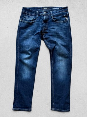 Replay Anbass Slim Fit Jeans W33 L30 Dark Rinse Denim Casual Wear