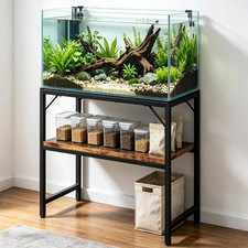 40-50 Gallon Aquarium Stand Fish Tank Stand w/ 2-Tier Storage Shelving