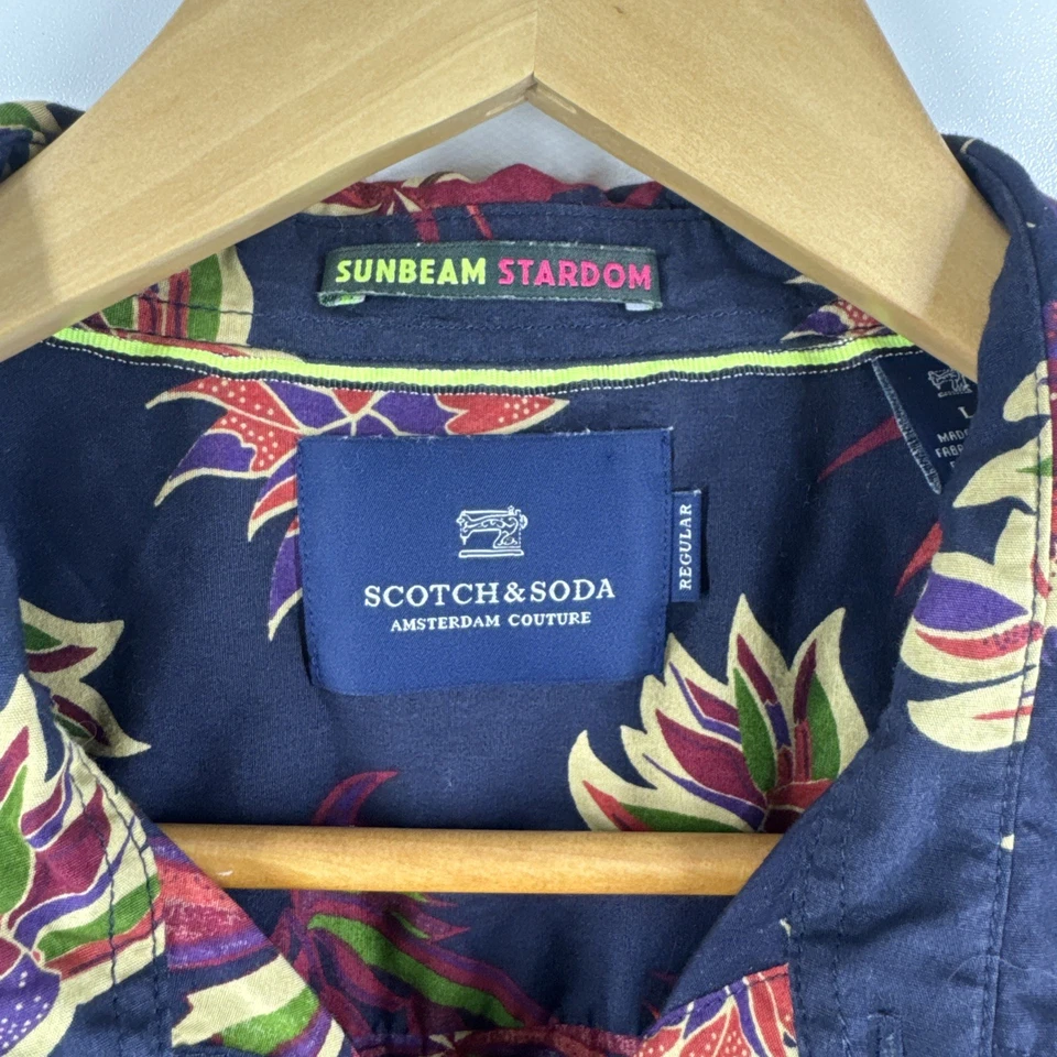 Scotch & Soda Designer Men’s Tropical Short Sleeve Shirt - image 3 of 4