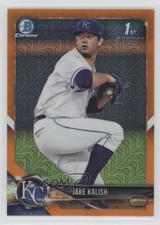 2018 Bowman Chrome Prospects Mega Box Orange Mojo Refractor /25 Jake Kalish 1v3