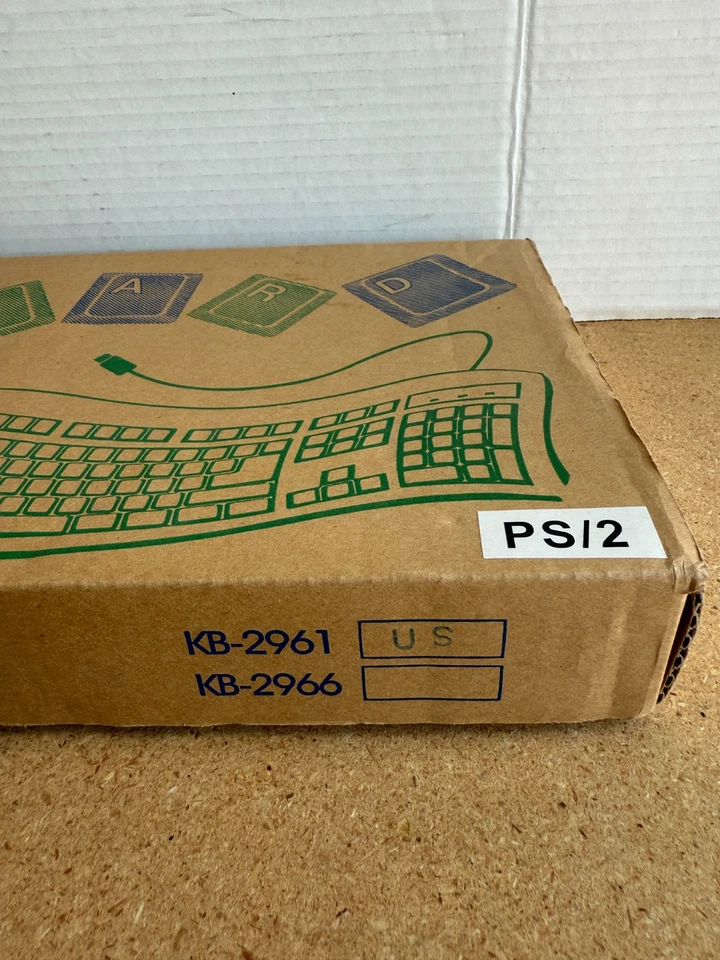 New Chicony KB 2961 Clicky Keys Keyboard Typing White Office Pc Computer - Image 3 of 4