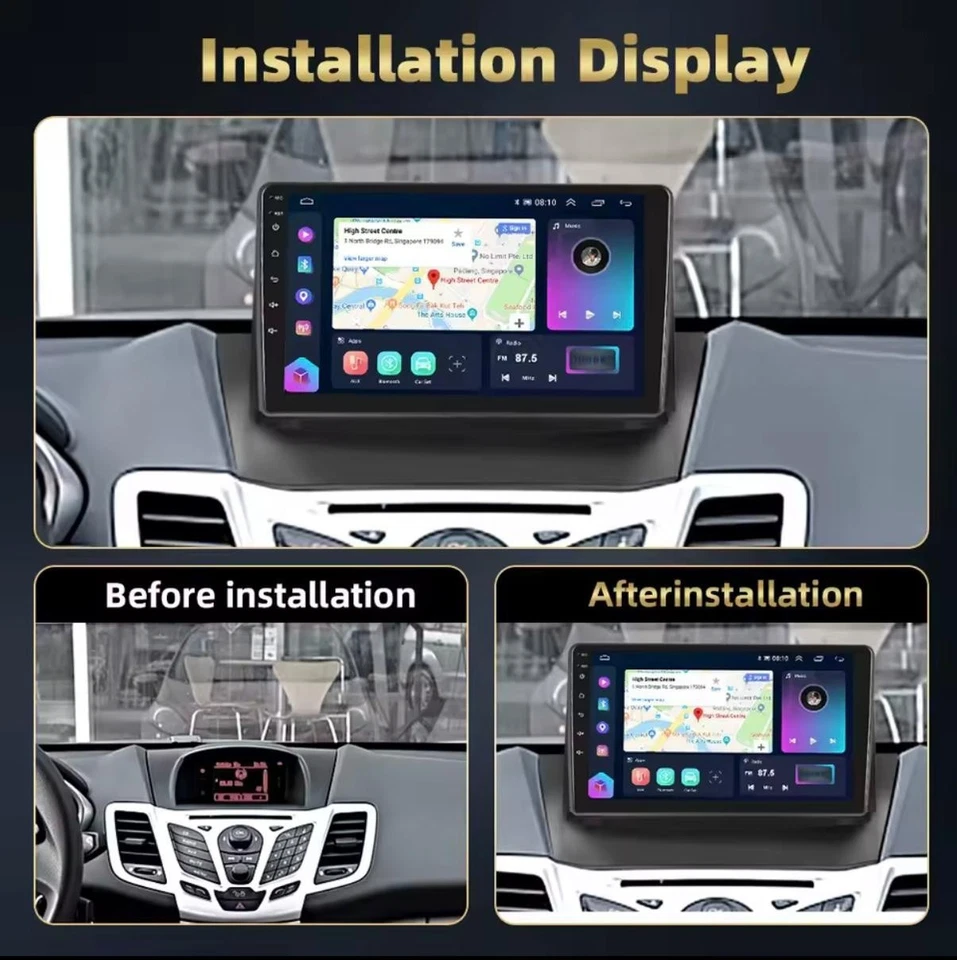 Radio de coche para Ford Fiesta 2009–2014 | 4+64GB | Navegador GPS | WiFi | 4 - Imagen 2 de 4