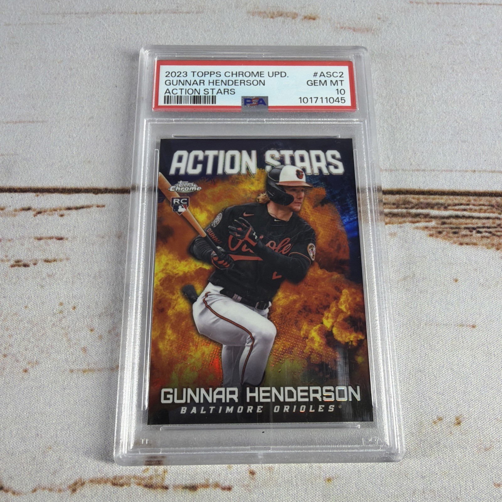 2023 Topps Chrome Update Series - Action Stars #ASC-2 Gunnar Henderson (RC)