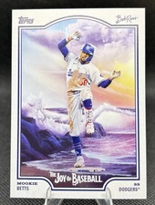 2025 Topps X Bob Ross The Joy of Baseball Mookie Betts Los Angeles Dodgers