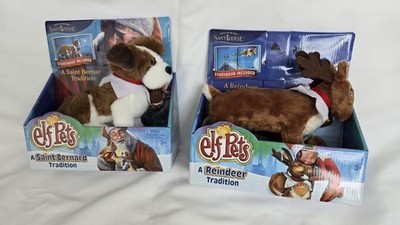 Elf on the Shelf Pets REINDEER + SAINT BERNARD BRAND NEW in BOX Christmas Plush
