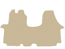 Velour Fußmatten für Renault Trafic II, II FL 2001-2014 vorne, Beige x14 Rand