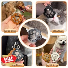 Aypvora Cat Dog Hair Keychain Pet Fur Keepsake Memorial Gift