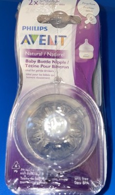 New Philips Avent Natural Response Nipples (Flow 4) 6+Month 2 pack