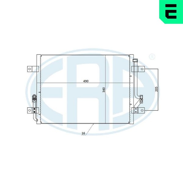 Era Kondensator Klimaanlage 667278 FüR Fiat Palio Weekend 178DYA1A 178DXS1A 16V-image