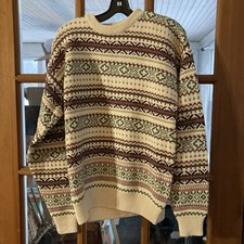 Vintage 80s Izod Cotton Sweater With Tags