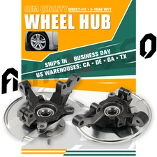 Complete Front Wheel Hub Bearing Kit Set of 2 For Dodge Caliber 2007 2008-2012