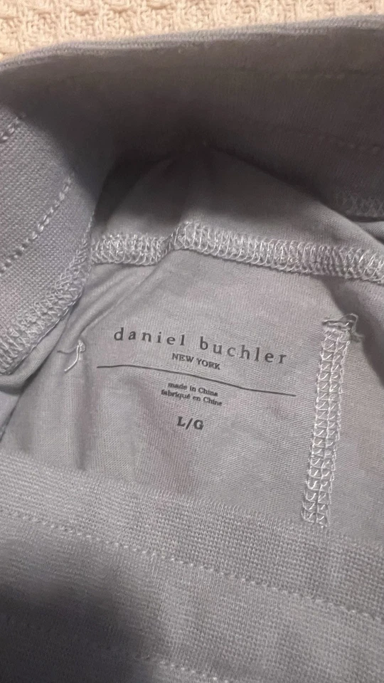 Pantalones deportivos Daniel Buchler jaspeados con cordón nuevos con etiquetas - piedra gris - grandes Foto 3 de 4