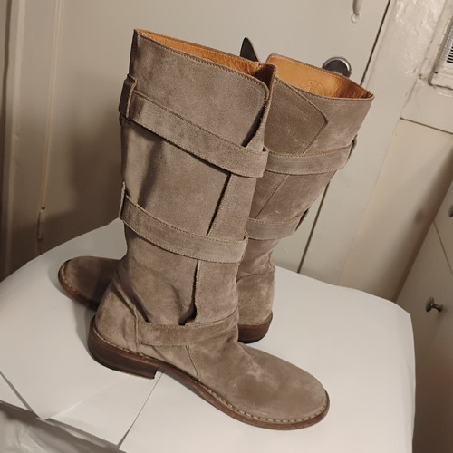 Fiorentini + Baker Eternity Biker Buckle Suede Womens Biker Boots Sz 39.5 - Picture 13 of 18