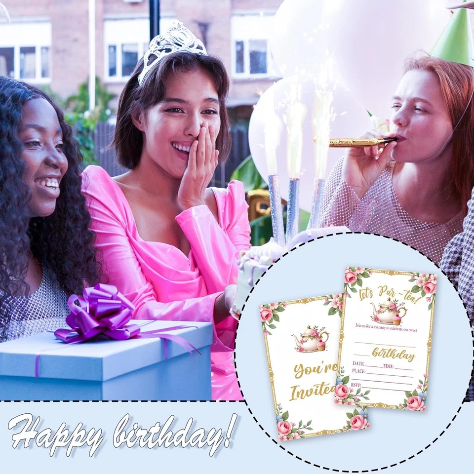 Tarjetas rellenables flor rosa, 25 4x6" con sobres Foto 4 de 4