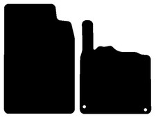 Fits Smartcar Fortwo 451 Cabrio Passion 2007-2014 Black Tailored Car Mats Hitech