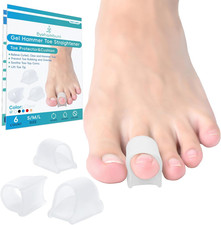 Hammer Toe Straightener, 6 Pack Hammer Toe Corrector for Women, Gel Toe Straight