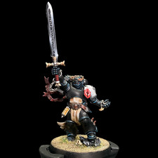 WH40k Emperor'S Champion Space Marines Black Templars pro painted Miniature