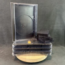 4x Long Box Replacement Cases & Foam for PlayStation 1, SEGA CD & Saturn - New