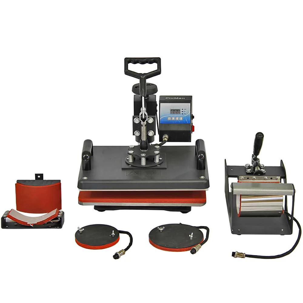 Pixmax Presses À Chaud 5En1 Pour T-Shirt, Tasses, Casquettes Et Assiettes - Image 2