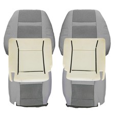 NLQR Front Both Sides Bottom  Back Replacement Seat Covers Cloth Light Gray ...
