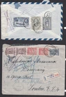 Greece Two Interesting Covers Registered & Censored 1922 1950