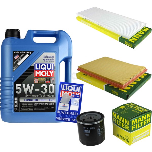 Inspektionspaket 5L Liqui Moly Longtime 5W-30 FüR Opel Astra F CC 1.6I 1.4I 1.8I-image