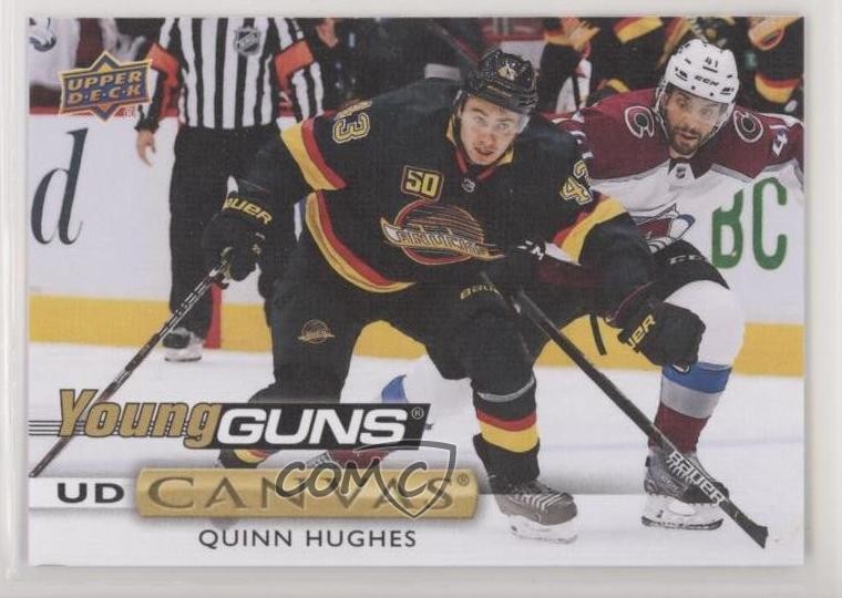 2019-20 Upper Deck UD Canvas Young Guns Quinn Hughes #C211 Rookie RC