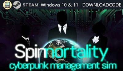 NEU Computer Spiel Spinnortality cyberpunk management sim für Windows STEAM Key
