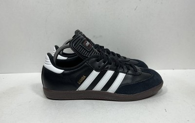 Adidas Samba Classic Sneakers Shoes Black Gum Leather Men's Size 7.5 034563