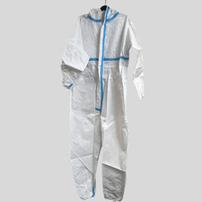 White Disposable Coveralls XL XXL PPE Work Paint Dust Boiler Suit 