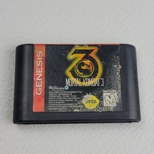 Mortal Kombat 3 Sega Genesis Game Cartridge Authentic OEM Tested Cleaned