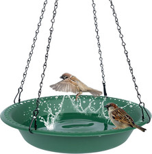 Bird Bath for outside Heavy Duty, 14 Inch Birdbath Bowl Only with 25 Rust-Proof