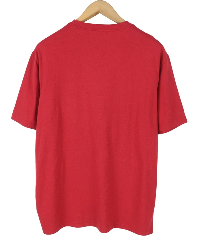 American Eagle Outfitters T-Shirt Homme Rouge Taille L Coton Super Doux - Photo 4/4